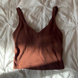 Brown lululemon align tank